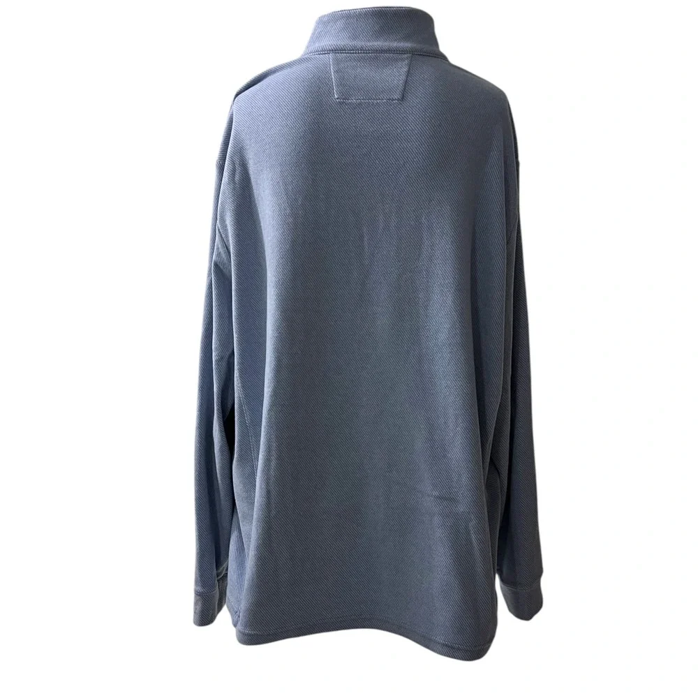 Vineyard Vines Mens XL Light Blue Textured Quarter Zip Pullover 1K003592